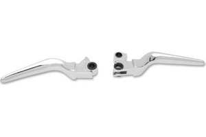 Drag Specialties Custom Lever Sets for '96-16 Big Twin & '96-03 XL (Except '08-13 FLHT/FLHR/FLTR/FLHX & H-D trike Models) -Chrome (Pair)