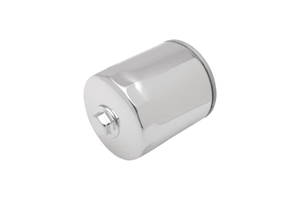 Drag Specialties Spin On Oil Filter for '99-25 Harley Davidson Repl. OEM #63798-99 - Chrome with Nut