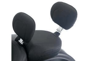 Mustang Seats Recessed Passenger Seat with Passenger Backrest for Harley Davidson Road King '08-21, Street Glide '08-21, Electra Glide '97-21, Road Glide '97-21 - Black