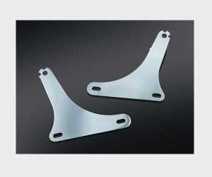 Kuryakyn Mounting Plates for '00-13 FL Softail  Models (except FLSTF, FLSTFB & FLS) Multi-Purpose Driver/Passenger Backrest Sold Separately
