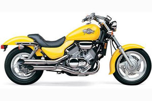 Cobra Slash-Cut Slip-On Mufflers for Honda Magna 750 '94-03 - Chrome