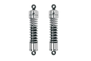 Progressive Suspension Standard 412 Series Shocks for '06-Up Harley Davidson Touring Models w/o Covers (except H-D FL Trike) Chrome, 13.5"