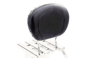 Mustang Passenger Backrest Pad  for FLHT/FLTR '97-Up -Studded