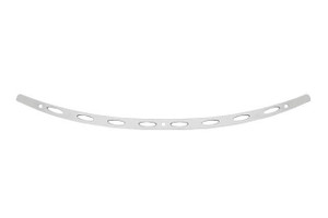 Memphis Shades Stainless Steel Windshield Trim for '14-Up FLHT, FLHX, FLHTCUTG Models  Ellipse, Polished