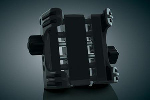 Kuryakyn Tech-Connect Standard Device Holder fits devices measuring 1-5/8" to 3-5/8" wide (iPhone) -Each