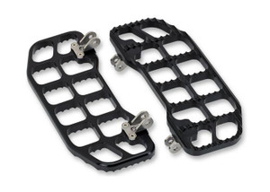 Joker Machine Serrated Floorboards for '84-Up Harley Davidson Touring, and Some Trike, Softail & Dyna Models (See Fitment) - Black