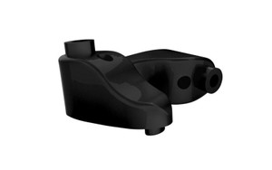 Roland Sands Design Rear Strut Mounts for RSD Turn Signals for '04-14 XL, '06-10 FXST (except FXCW/C) '06-14 FXD (except FLD) Gloss Black, (pair)