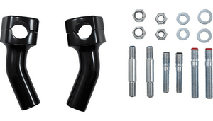 Baron Custom 4 Inch Kickback Risers for Metric Cruisers - Black (Click for fitment)