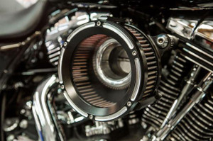 Trask Assault Charge High-Flow Air Cleaner for '08-16 Harley Davidson Touring & '16 & 17 FXDLS, '14-15 FLSTNSE & '11-12 FLSTSE - Reverse Cut