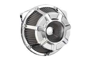 Arlen Ness Inverted Series Air Cleaner Kits for '17-Up Harley Davidson Touring and Trike Models - Bevelled - Chrome [18-918]