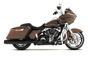 Rinehart Racing Slimline Duals Header Kit for Harley Davidson Touring Models '17-Later Black [100-0453]