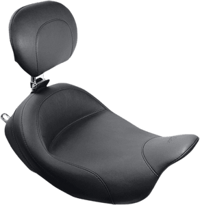 Mustang Super Solo Seat w/ Removable Driver Backrest for '97-07 FLHR/FLHX & '97-05 FLHT/FLHR/FLTR/FLHX CVO Models