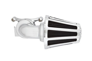 Arlen Ness Monster Sucker Air Cleaner Kit with Chrome 10 Gauge Cover for Harley Davidson Models