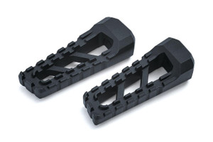 Kuryakyn Riot Footpegs in Satin Black - Requires Model Specific Splined Adapter (Sold Separately) [3599]