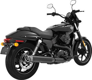 Freedom Performance 4" Racing Slip-Ons for '15 & Up HD XG 500 and 750 Street -Black w/ Black End Caps