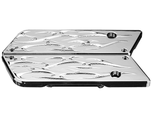 Precision Billet Bag Latches for Harley Davidson Touring Models '96-13, Ace's Wild Edition -Chrome