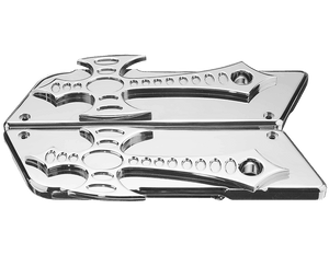 Precision Billet Bag Latches for Harley Davidson Touring Models '96-13, Bad Axe Edition -Chrome