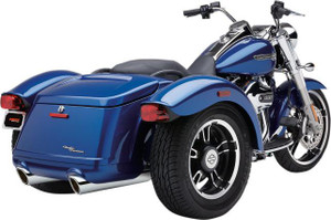 Cobra 909 Slip On Mufflers for '15-Up Harley Davidson FLRT Freewheeler - Chrome
