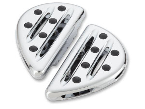 Arlen Ness Deep Cut Passenger Floorboards for Harley Models with OEM Floorboards '93-Up - Chrome Pair