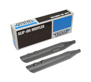 Drag Specialties 3.5 inch Slashdown Slip On Mufflers for Harley Davidson Touring Models '95-16 - Black