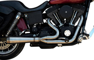 Trask - Assault 2 into 1 Stainless Exhaust for '91-05 Harley Davidson Dyna