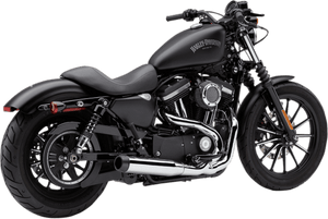 Cobra El Diablo 2-into-1 Exhaust for Harley Davidson XL Sportster Models '07-13 - Chrome with Billet Tip