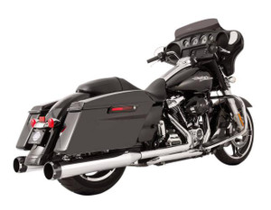 S&S El Dorado True Dual Exhaust System for Harley Davidson Touring Models '17-Up - Chrome w/ Thruster End caps