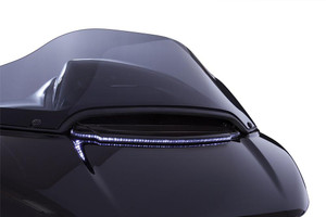 Ciro Lighted Vent Trim for '15-Up Harley Davidson Road Glide Models - Black