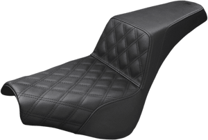 Saddlemen LS Step Up Seats for '18-Up Harley Davidson Softail Low Rider and Sport Glide - Black (Choose from 3 Styles)