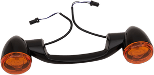 Drag Specialties Bullet Style Rear Turn Signal Kit for '99-Up Harley Davidson Touring (Click for fitment)