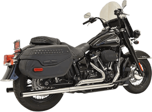 Bassani Dual Exhaust with Straight Mufflers for '18-Up Harley Davidson Heritage Classic and Deluxe