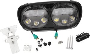 Headwinds 5 3/4 inch Headlight Assembly for '98-13 Harley-Davidson Road Glide Models - Black