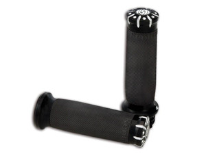 Roland Sands Chrono Grips for '08-23Harley Davidson Dyna, Softail and Touring Models (Click for Fitment) Contrast Cut