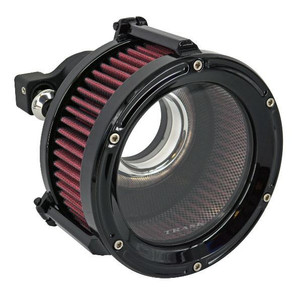 Trask Assault Charge High Flow Air Cleaner Kit for Harley Davidson Touring Models '17-23 & Softail '18-23 - Gloss Black (Not for '23-'24 CVO Models or '24 FLHX/FLTR)