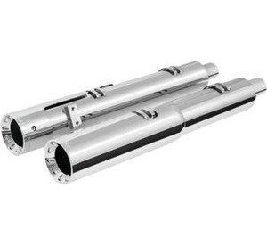 Freedom Performance 4.5 inch 2 Step Slip On Mufflers for '20 Indian Challenger/Pursuit - Select Chrome or Black