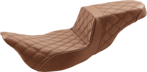 Saddlemen 2 inch Extended Reach Step Up LS Seat for '08-Up Harley Davidson Touring - Brown (Not for '24-Up FLHX/FLTR Models)