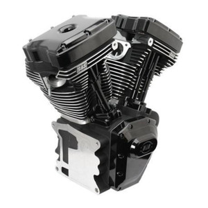 S&S Cycle T143 Black Edition Longblock Engine for Select '99-06 Harley Davidson Twin Cam 88, 95, 103 Models - 635 GE Cams