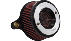 S&S Cycle Air Stinger Air Cleaner with S&S Brushed Ring for '17-23 M-Eight Models (Not for '23-'24 CVO Models or '24 FLHX/FLTR)