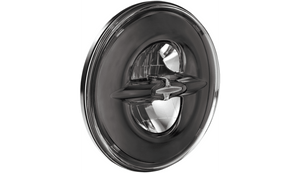 Drag Specialties 7" Reflector-Style LED Headlight for '14-Up Harley Davidson Touring (EXCEPT FLHR) - Dark Chrome