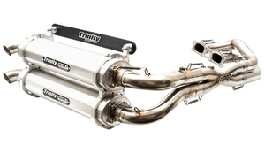 Trinity Racing Stage 5 Dual Slip-On Exhaust - Polaris RZR XP 1000 (2015+) - Black TR-4118S-BK