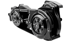 BDL 2" Open Belt Drive Kit with 2-Piece Motor Plate for '17-20 Harley Davidson Touring Models w/ Hydraulic Clutch - Black