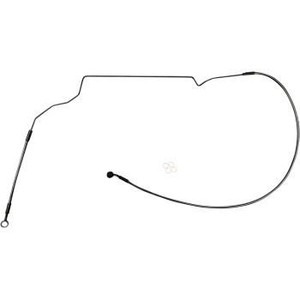 Magnum Shielding Braided Front Upper ABS Brake Line for ‘18-24 Indian Scout Bobber - Black Pearl