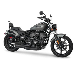 Freedom Performance Exhaust Turnout 2-into-1 for '22 Indian Chief - Black/Chrome Tip