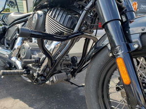 Dean Speed Rampage Mufflers for '22-Up Indian Chief - Polished