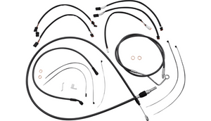 Magnum Black Pearl Designer Handlebar Installation Kit for '21-22 Harley Davidson FLHRXS - 15"-17" Apes