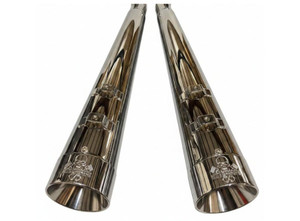 Boneshakers Bullies Slip On Mufflers for '95-16 Harley Davidson Touring and '10-Up Trike Models (Select Finish)