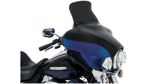 Memphis Shades 9 inch Spoiler Windshield for '93-13 Harley Davidson FLH - Dark Black Smoke