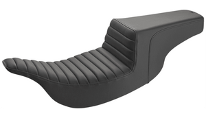 Saddlemen Step-Up Seat for '97-07 Harley Davidson Electra Glide and Road Glide Models - Front Tuck-n-Roll - Black