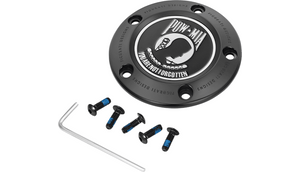 Figurati 5 Hole Timing Cover for '99-17 Big Twin Harley Davidson - POW/Black