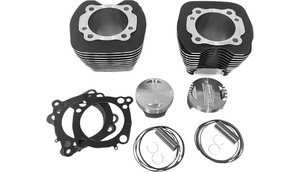 Revolution Performance 107" Cylinder Kit for '07-16 Harley Davidson Touring and '07-17 Softail - Black with Highlighted Fins